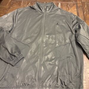 Vintage Air Jordan Men's Gray Jumpman logo Track Jacket